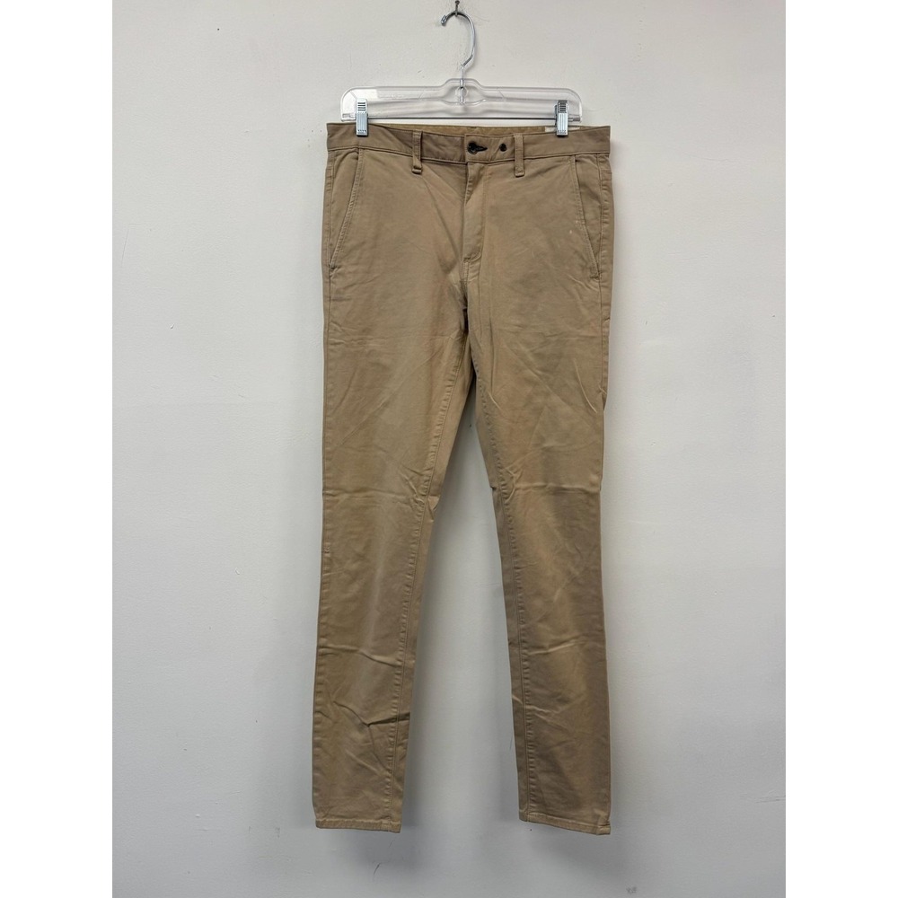 Rag & Bone Pants Mens 31x31 Beige Slim Fit‎ Stretch Chino Tapered Casual Dress